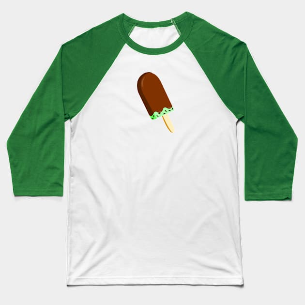 Mint Chocolate Chip Baseball T-Shirt by traditionation